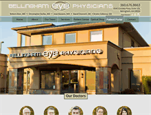 Tablet Screenshot of bellinghameyephysicians.com